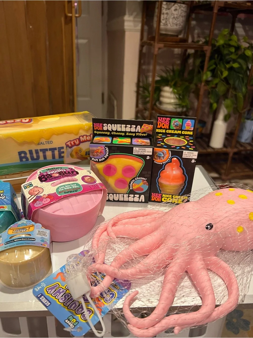 Premium 7pc Viral Fidget Squishy Lot NeeDoh RMS Butter